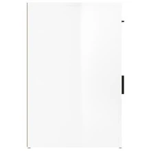 vidaXL Armadio da ufficio Blanc Brillante 40x49x75 cm Legno d'ingénierie - Bianco - Visualizzare 8