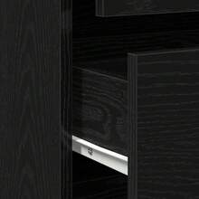 vidaXL Armoire à tiroirs Noir 60 x 41 x 76 cm Bois d'ingénierie - Noir - Voir 10