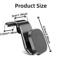 1pc Car Air Vent Magnetic Phone Holder, 360° Adjustable Universal Phone Mount Bracket, Suitable For Car AC Vent, Phones And Other Devices