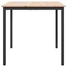 vidaXL Table de salle à manger / Table de repas Naturel - Tabac - Voir 5