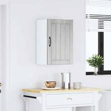vidaXL Armoire murale de cuisine Lucca sonoma gris bois ingénierie - Gris - Voir 3