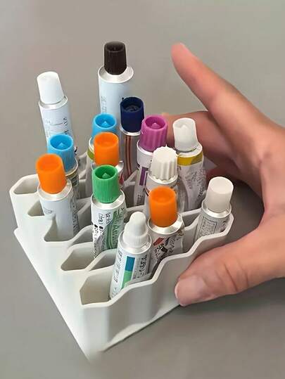 32格重型药品收纳盒，立式药盒，带标签隔层，节省空间的桌面急救柜，适用于家庭和办公室