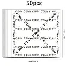 150/100/50/5 pièces Papier parchemin blanc résistant à l'huile et papier parchemin de cuisson en silicone résistant à l'huile, convient pour la préparation de desserts, de burgers, de gâteaux, de barbecues et de pique-niques, essentiel pour la rentrée scolaire - Multicolore - Voir 13