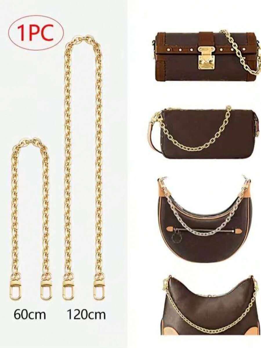 Customizable Length Metal Shoulder Strap Chain Accessories For DIY Handbag Decoration, Replacement Parts