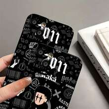 Niño de dibujos animados, baloncesto, 2011, fondo negro, arte moderno. Esta elegante funda es compatible con iPhone 17, 16, 15, 14 Pro Max, 13, 12, 11, XR y XS Plus. Fabricada en TPU flexible, resistente a golpes y arañazos, ofrece una excelente protección contra caídas y un agarre cómodo. Es un regalo ideal para familiares, amigos y seres queridos, y una opción perfecta para festivales. - Negro - Ver 8