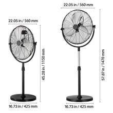 Wall-Mounted Fans - 570 mm - View 10
