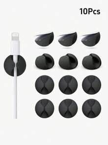 3 silikonowe klipsy do kabli, samoprzylepny uchwyt na kable, odpowiedni na biurko, do sypialni, jako prezent świąteczny (Boże Narodzenie, parapetówka) – miękki i wytrzymały silikon, mocny klej, nadaje się do porządkowania kabli do ładowania telefonu, kabli USB, przewodów słuchawkowych, niezbędny organizer na biurko i idealny prezent dla entuzjastów technologii. #Zarządzanie kablami #Niezbędnik na biurko #Prezent świąteczny #Akcesorium techniczne #Zarządzanie kablami - Wielokolorowe - Zobacz 12