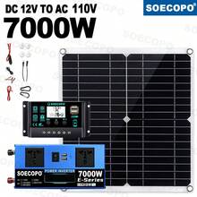 7000W太阳能系统电源套件，12V/24V双电压液晶显示逆变器，100A控制器，300W面板，适用于家庭/房车/露营电源站 - SEP-11K-E7000 - 查看 14