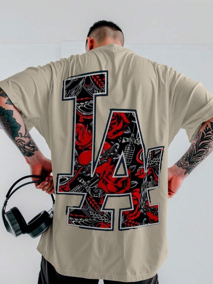 Camiseta Oversized Los Angeles City Street Unissex DTF ref4423