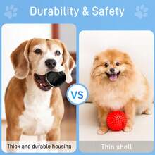 1pc Interactive Dog Toys Dog Ball,Durable Active Rolling Ball Wicked Ball,Automatic Moving Bouncing Rotating Ball For Puppy/Small/Medium Dogs,Fun And Engaging Gift ﻿Interactive Dog Toys Dog Ball,[Newly Upgraded] Durable Motion Activated Automatic Rolling Ball Toys For/Small/Medium/Large Dogs ﻿ - Multicolor - View 5