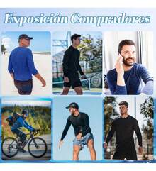 Tendencia3 Pack Playera Deportiva Para Hombre Compresión Manga Larga Negro Gris Oscuro Azul Oscuro Tejido Catiónico M Tejido CatiónicoCalidad premium - 1 - Ver 11