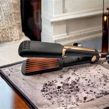 SOKANY1906 2-In-1 Hair Straightener & Curler, Negative Ion Steam Hair Straightener With Ceramic Plates - Black - View 5