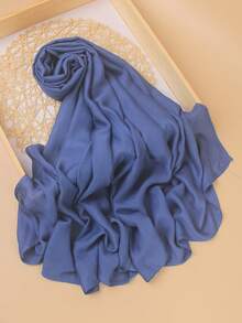 1条高品质纯色柔软透气粘胶纤维头巾，适合日常搭配长袍或连衣裙佩戴