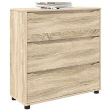 vidaXL Armario de almacenamiento madera Sonoma 80 x 31 x 81 cm - Marrón - Ver 3