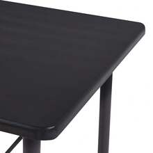 vidaXL Tavolo da Bar Noir 120x60x110 cm in MDF - nero - Visualizzare 5