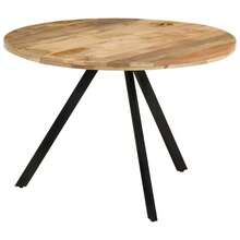 vidaXL Tavolo da pranzo 110x75 cm Bois de manguier massiccio - Castano - Visualizzare 1