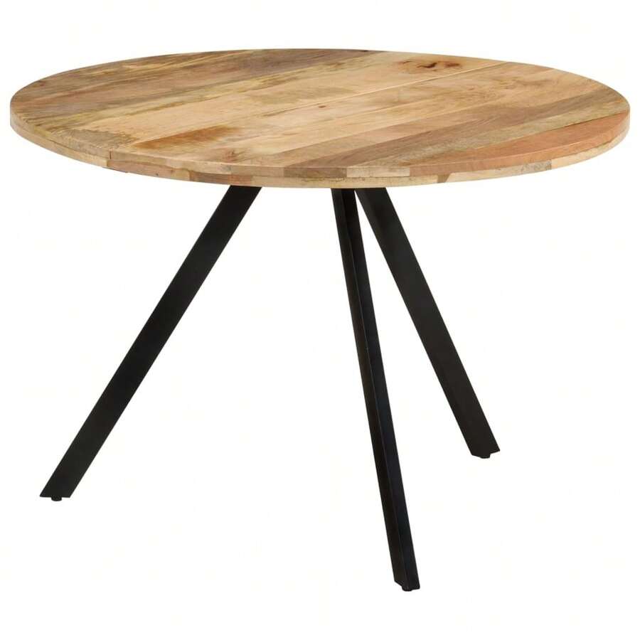 vidaXL Tavolo da pranzo 110x75 cm Bois de manguier massiccio - Castano - Visualizzare 1