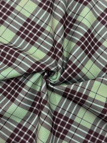 Chân váy nữ kiểu dáng thường ngày, chân váy kẻ caro khóa kéo thời trang mới mùa xuân/hè, trang phục mùa hè cho nữ, thích hợp cho buổi hẹn hò ngày Valentine, trang phục thường ngày ngày lễ. - màu xanh lá - Xem 8