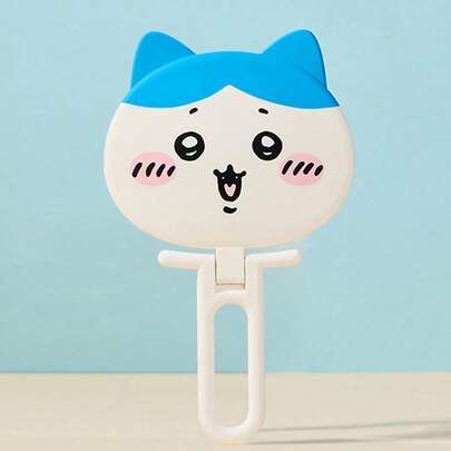 Miniso 千川系列3D手持镜，塑料材质，可爱设计，可折叠便携，适合日常化妆，卡通化妆镜（1个）