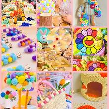 600个1厘米超弹力绒球，多色绒球工艺球，适用于圣诞节、情人节、婚礼、派对和家居装饰，DIY礼品制作材料 - 彩色 - 查看 4