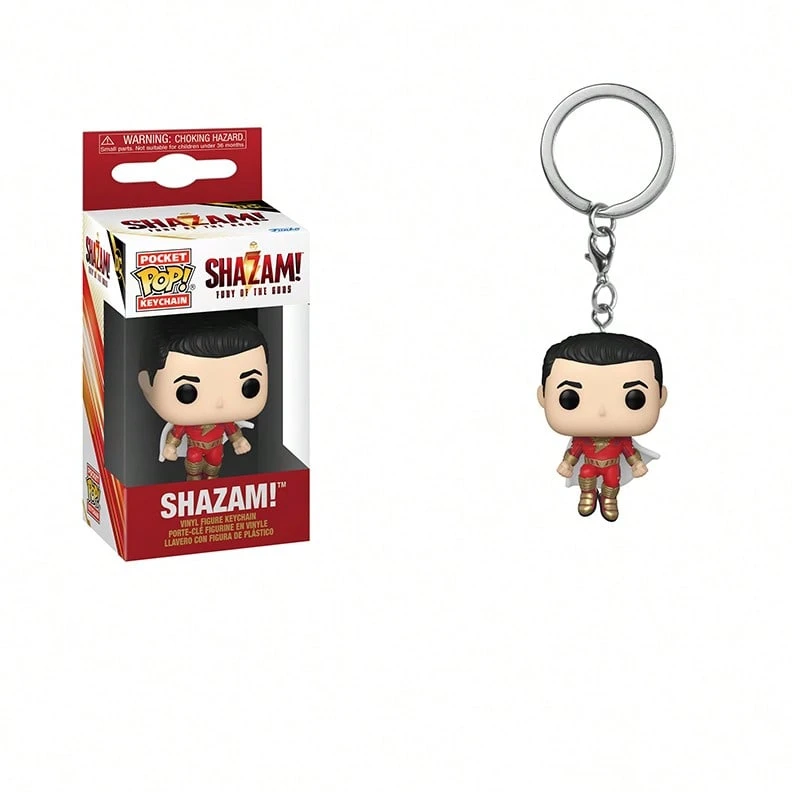Funko 2pcs/Set POP! Keychain - Novelty Keyrings - Mini Collectible Figurines - Christmas Gifts - Gift Ideas - Official Merchandise - Movie Fans - Backpack Decor - Shazam - View 1