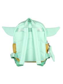 Star Wars The Mandalorian Grogu Baby Yoda Mini Backpack 10.5" With Coin Purse - Multicolor - View 2