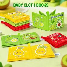 Set Of Fruits And Vegetables Plush With Rattles And Basket, 16 Sensory Educational Pieces, Children's Pretend Play Toys,Toys Children 1 Year Gift - Multicolor - View 8