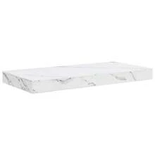 vidaXL Wandregal, 4-teilig, weißer Marmor, 50 x 23,5 x 4 cm - Weiss - Übersicht 6