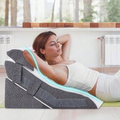 Bed Wedge Pillow Support Cushion 20-In-1 Back Support Pillow Memory Foam For Salon Spa Storage
