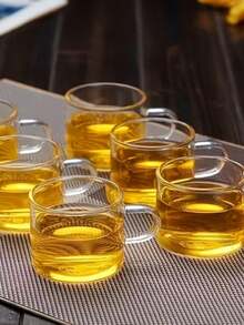 Transparent Glass Cup, Glass Tea Cup With Handle, Borosilicate Glass Tea Cup, Coffee Cup, Transparent Heat-Resistant Design Specially For Hot Drink Lovers - Transparent - View 8
