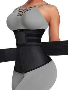 1PC, Waist Trainer(Suggest Shooting One Size Larger)Sweat Challenge, Double Belt Zipper Fat Burning New Equipment, Body Burning Sweat, Double Belt Zipper Helps Shape Road, Zipper Pull, Double Belt Sweating Fat Burning New , Ultimate Sweating, Double Belt Zipper Body Shaping Experience, Fitness New Favorite, Body Sweating Double Belt Zipper Design, Double Sweating Double, Double Belt Zipper Body Shaping New Tool,Waist Trainer - Multicolor - View 7