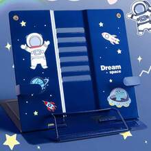 Un soporte de lectura metálico con diseños 3D de dibujos animados, de estilo múltiple para estudiantes, ajustable, que se puede extender hasta 510 mm, compacto y fácil de almacenar, puede sostener libros, partituras, teléfonos móviles, tabletas, etc. - Multicolor - Ver 8