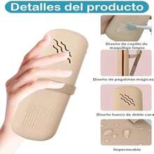 Estuche para brochas de maquillaje, adecuado para viajes y uso diario, mantiene herramientas limpias - como en la foto - Ver 4