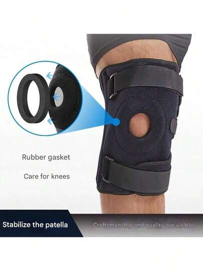 1 pieza Diseñado específicamente para usuarios de hasta 136 kg, este rodillera de talla grande ofrece un soporte y estabilidad confiables para tipos de Body talla grande grandes. Su construcción reforzada y seis estabilizadores de resorte distribuyen la presión de manera uniforme a través de la articulación de la rodilla, reduciendo la tensión durante actividades de alto impacto como correr.