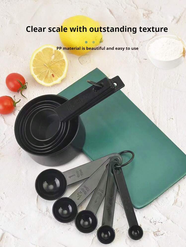 10pcs/Set Nested Measuring Cups And Spoons Set, Stackable Measuring Cups And Spoons, Cooking Baking Kitchen Tools, Suitable For Halloween, Christmas, Thanksgiving, Kitchen, Dining Room, Outdoor, Baking, Measuring Cups, Kitchen Accessories And Other Supplies - Multicolor - View 5