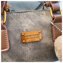 新款时尚复古印花手提包，多功能保龄球包，通勤必备。 - 彩色 - 查看 5