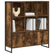vidaXL Bibliothèque 2 pcs Chêne Fumé 99,5 x 30 x 108,5 cm - Tabac - Voir 3