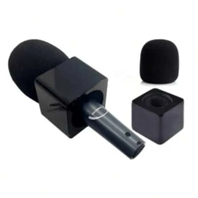 Kit 1 Canopla Microfone Acrílico  Com 1 Espuma