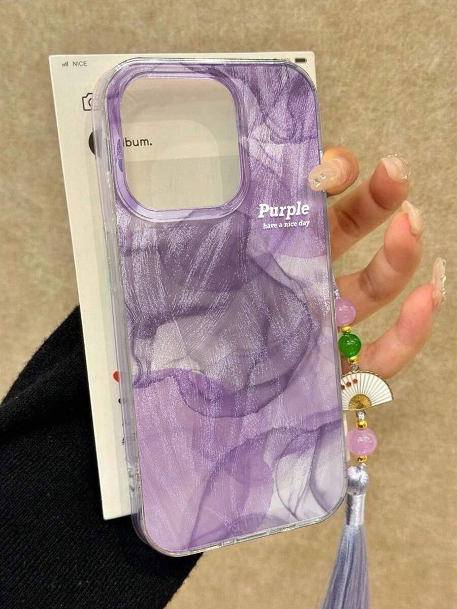 Marble Pattern Painted High-End Fashionable Chinese Style Pendant Compatible With IPhone 17/17 Pro/17 Pro Max, 16/16 Pro Max, 15/15 Pro Max, P13, P14, P11, P12, XS, XR, 7/8, S14, S15, S23, A50, A12, A32, A52, A72, A51, A21S, A13, A14, S22 Ultra, S23, A33, A53, S20 FE Phone Case & Protective Cover - Multicolor - View 1