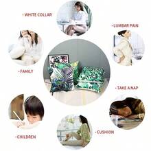 Tropical Plants Waterproof Cushion Cover, Outdoor Waterproof Throw Pillow Covers Square Pillow Cases, Pillow Sham Home Decoration For Outdoor Patio Garden Blench Tent Living Room - B0B2RK2TSX - View 2