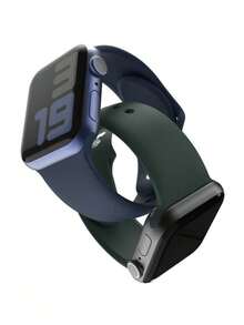 6pcs/Set Breathable Soft Silicone Sport Watch Bands, Elegant Fashion Gift Set Compatible With Apple Watch Series 11/10/9/8/7/6/SE/SE2/Ultra 2 (38mm, 40mm, 41mm, 42mm, 44mm, 45mm, 46mm, 49mm) - 38/40/41/42mm(Series 10) - View 6