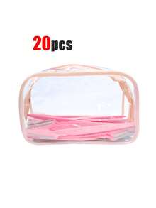 70/60/50/40/30/24/20/12/6/3/1 件套。多功能眉毛修剪器、多功能剃须刀、脱毛工具、女士眉毛修剪器、面部美容剃须刀。配有防水透明化妆包，拉链设计，外观清晰，方便收纳，是旅行化妆品收纳的理想之选。 - 粉色 - 查看 9