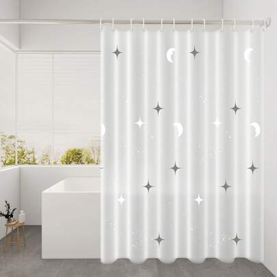 1pc Waterproof Shower Curtain (PEVA Material), Multiple Colors Available, Bathroom Accessory, Waterproof And Mildew Resistant, Machine Washable, Suitable For Bathroom/Balcony Partition, Shower Curtain, Solid Color Window Curtain 71in*71in/71in*79in/32in*71in/60in*71in