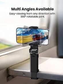 360° Rotatable Durable Travel Phone Holder, Also Can Be Used As Desktop Stand, Convenient Hands-Free Viewing, Ideal Christmas Gift And Aviation Travel Accessory - Multicolor - View 2