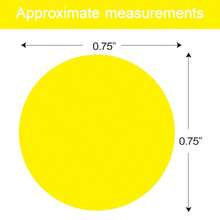 1400 PCS Yellow Dot Stickers Round Coding Labels Circle Dots Labels Stickers Polka Circle Dot Stickers Label Sticker For Office,Classroom,Papers Etc - Yellow/1400pcs - View 3
