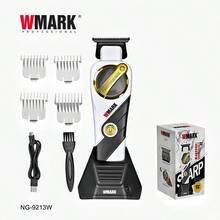 Wmark 专业理发器，9000 转/分钟电动理发器，无线理发器套装，可调节理发器带充电底座，男士理发器 NG-9213W - 彩色 - 查看 12