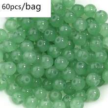 60pcs/Pack 8mm Glass Round Beads With Super Many Colors To Choose From, Handmade Necklace Bracelet Jewelry Making Accessories - Monochrome Glass Beads - View 13