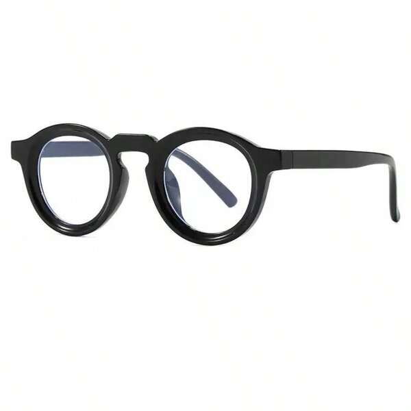 Retro Round Glasses, Classic Computer Non-Prescription Glasses, Compact Vintage Style