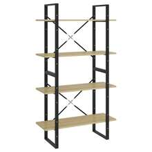 vidaXL Libreria a 4 livelli chêne sonoma bois d'ingénierie - Castano - Visualizzare 2