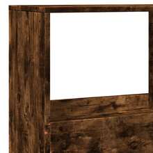 vidaXL Bibliothèque chêne fumé 100x33x155,5 cm ingénierie du bois - Tabac - Voir 7